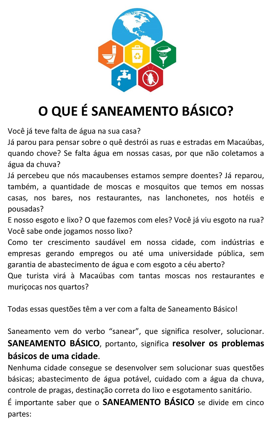 VEM AÍ A 2ª RODADA DE OFICINAS DO PLANO MUNICIPAL DE SANEAMENTO BÁSICO E  GESTÃO INTEGRADA DE RESÍDUOS SÓLIDOS - Notícias - Prefeitura de Macaúbas -  Site Oficial